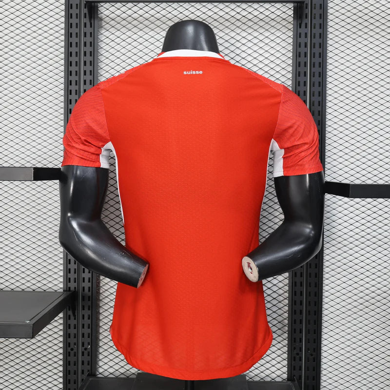 Maillot Suisse Domicile 2026 — Rouge Helvétie