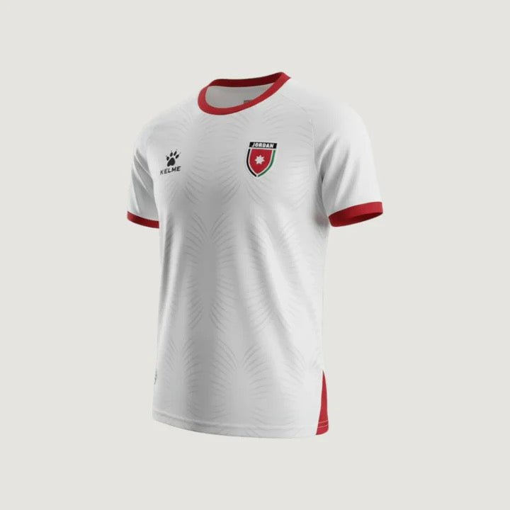 Maillot Jordanie Extérieur 2026 — Blanc & Rouge