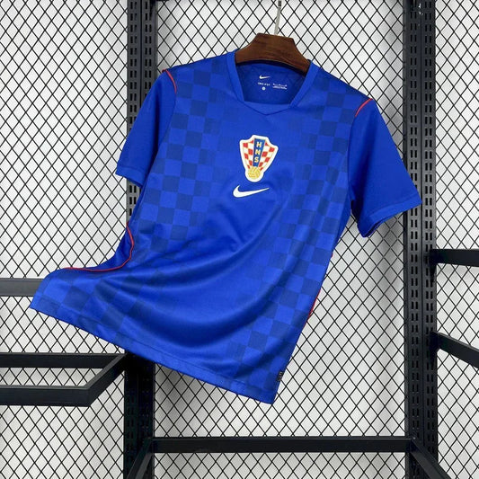 Maillot Croatie Extérieur 2026 — Bleu Damier